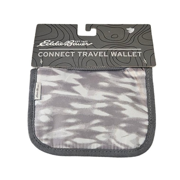 Eddie Bauer Connect Travel Wallet Passport ID Card Holder Gray New - Picture 1 of 6